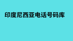 印度尼西亚电话号码库